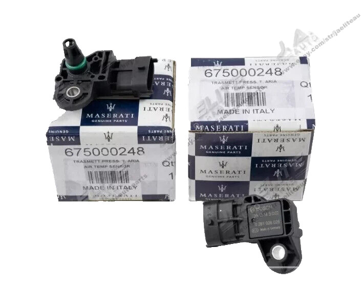 2pcs Sensors, Boost Pressure for Maserati Quattroporte Ghibli Levante 675000248