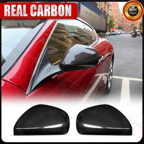 For Maserati GranCabrio GranTurismo 2008-2020 Side Mirror Cover Cap DRY Carbon