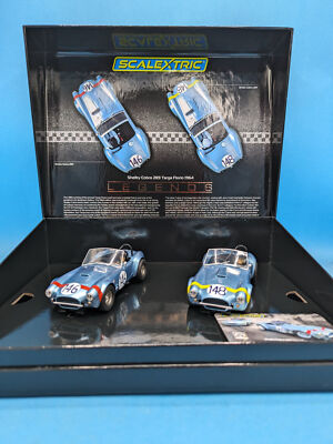Scalextric C4305A Shelby Cobra 289 Targa Florio 1964 Legends Doppelpack