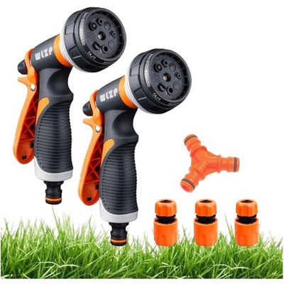 2er Set Garten Handbrause mit 8 Sprühbildern - Hochdruck & Universell Einsetzbar
