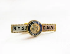 Cool Vintage Hook Fast NYS DMV Department Of Motor Vehicles Tie Bar