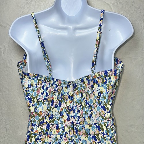 Anthropologie Maeve US 12 Wide Leg Jumpsuit Floral Button Front Women’s - Picture 9 of 19