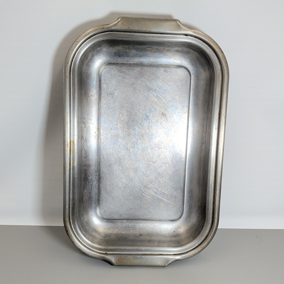 FARBERWARE Stainless Steel Roasting Pan 17" X 11" Made in New York Vintage USA