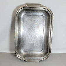 FARBERWARE Stainless Steel Roasting Pan 17" X 11" Made in New York Vintage USA