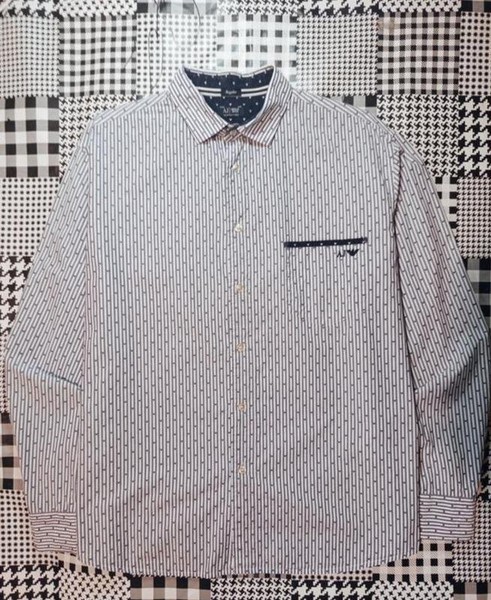 Men Armani Jeans Shirt Multicolor Cotton L