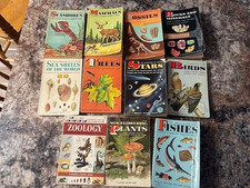 Vintage Lot 11 Golden Guide Nature/ Science Books  Mushrooms Fish Rocks Birds