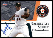 2013 Greeneville Astros ENDERSON FRANCO Signed Card autograph auto GIANTS TOUGH
