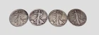 FOUR 1943 Walking Liberty Half Dollars   90% Silver