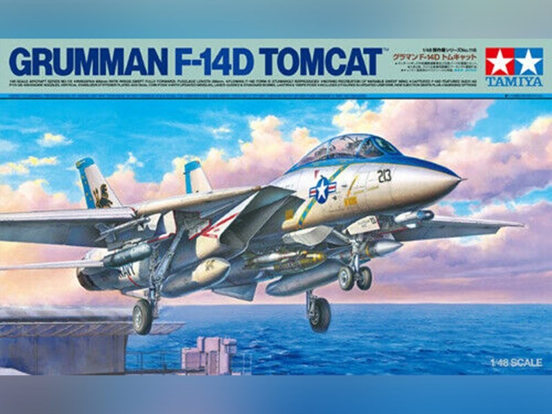 F-14D Tomcat Tamiya 1/48 maquette d'avion avec ailes à géométrie variable mobile