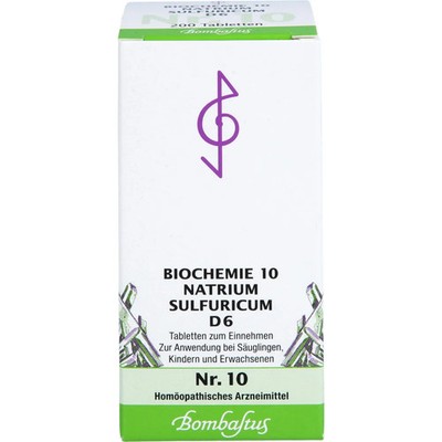 BIOCHEMIE 10 Natrium sulfuricum D 6 Tabletten 200 St PZN 01073840
