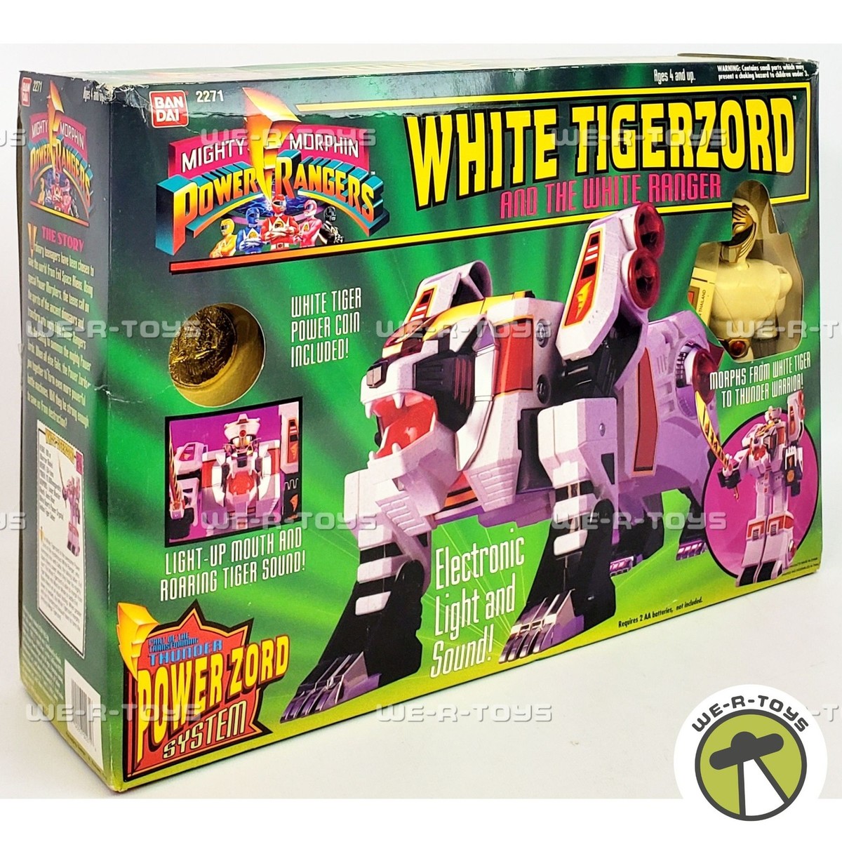 Mighty Morphin Power Rangers White Tigerzord and the White Ranger