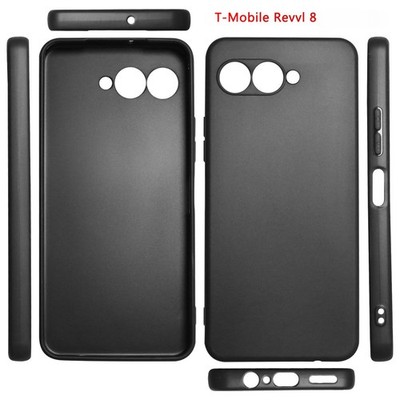2PCS T-Mobile Revvl 8 Revvl8 Soft Case Cover Armor Guard Shell Saver Protector
