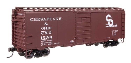 Walthers Mainline ~ Escala HO ~ 40' PS-1 Boxcar ~ Chesapeake & Ohio C&O #15180 | Zustand: New