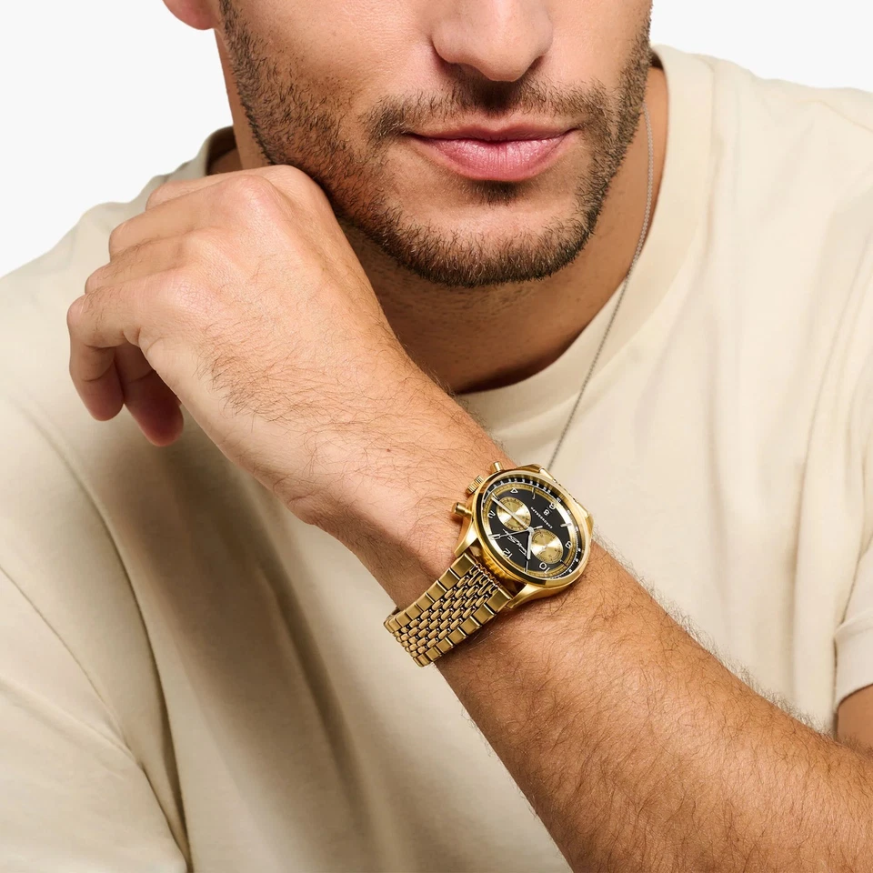 Genuine THOMAS SABO Men's Watch Chronograph Gold - image 2 of 4