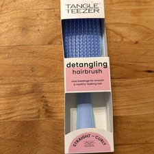 Tangle Teezer Detangler Brush Straight & Curly Hair (Blue)