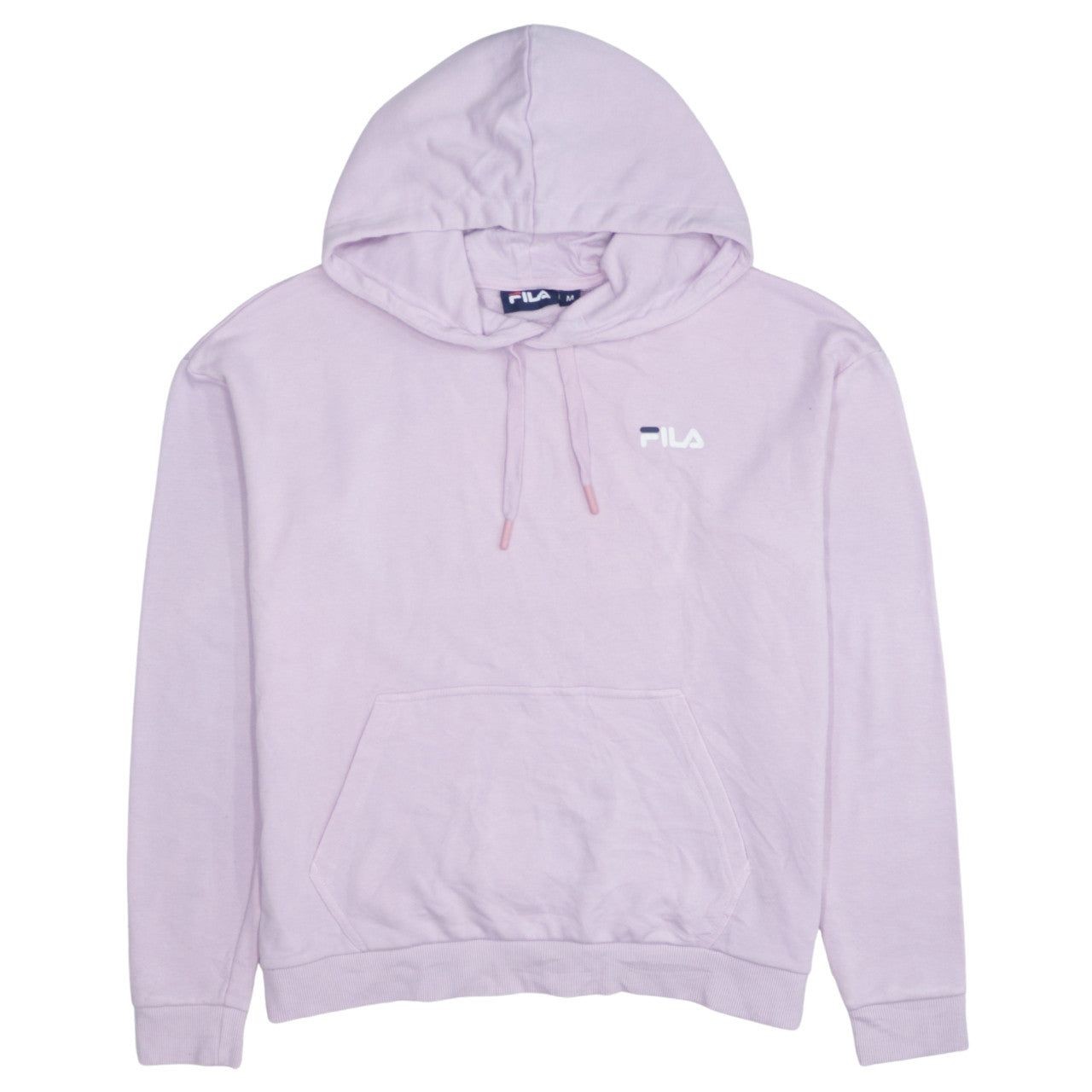 Felpa con cappuccio vintage FILA ROSA UOMO M