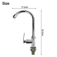 Practical and Single Lever Cold Taps Faucet for Standard Kitchen Sinks