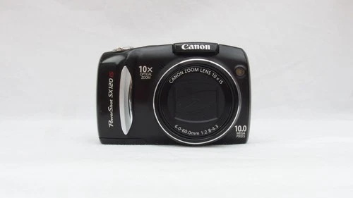 Canon Digital Camera PowerShot SX120 IS 10.0MP Black Tested