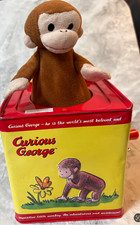 Curious George Jack In The Box Musical Toy Plush Monkey Pop Up Schylling Tin Can