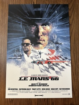 Le Mans 66 Ford v Ferrari Variant Mondo 24x36 Poster Hans Woody Limited Print