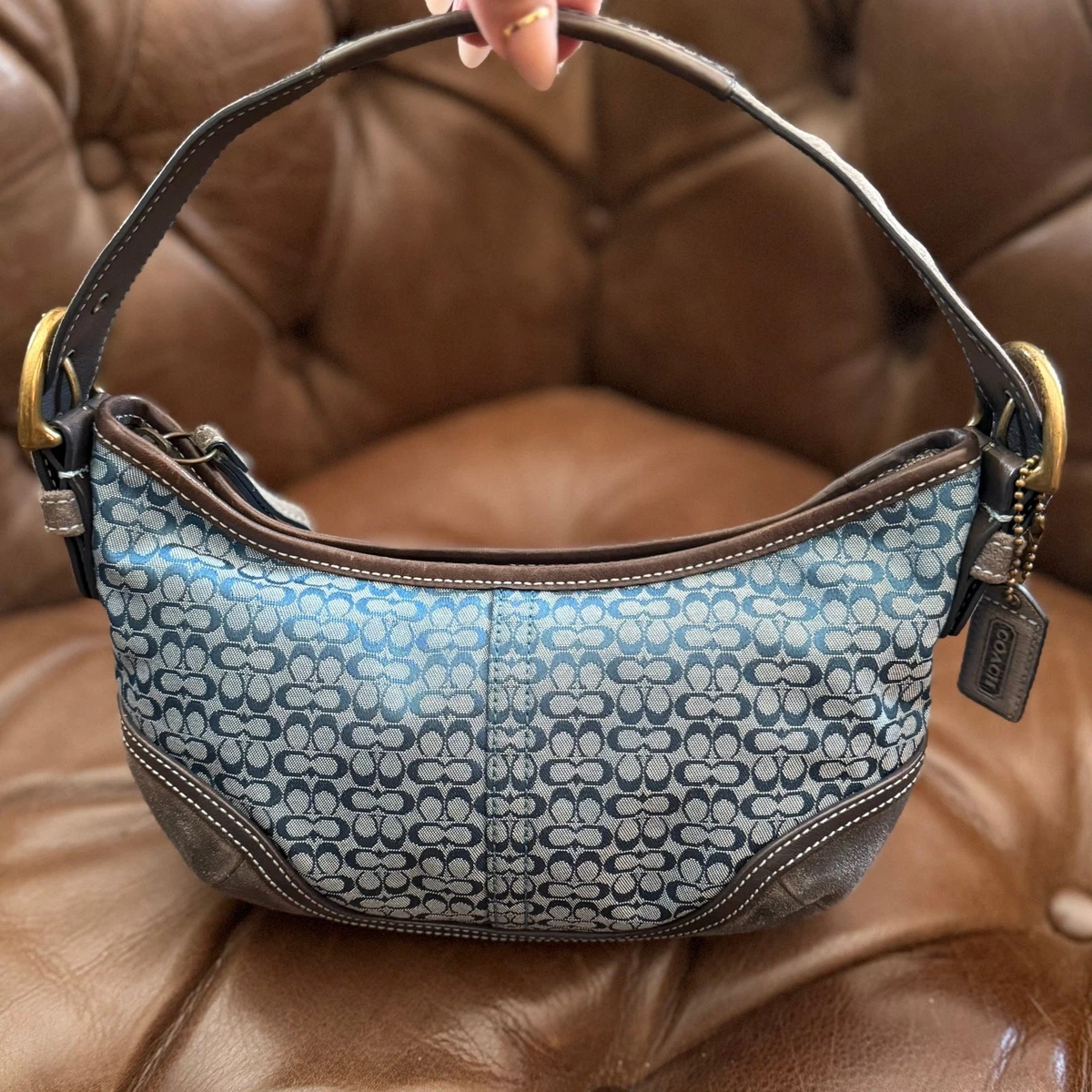 バッグ Coach Hobo Oneshoulder Bag Gray バッグ Coach Hobo Oneshoulder Bag Gray ❤️ Coach Hobo Grey Blue