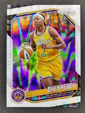 2025 Panini WNBA Prizm SHEY PEDDY White Seismic Prizm #136 Los Angeles Sparks