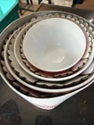 Vintage Charm Inspired By Pyrex Tickled Pink Mixing Bowl Set New In Hat Box