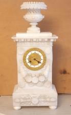 Selten Alabaster uhr, Kaminuhr