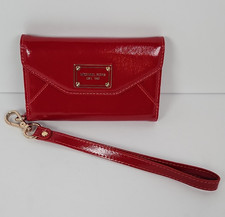 Michael Kors Red Patent Leather Wristlet Wall...