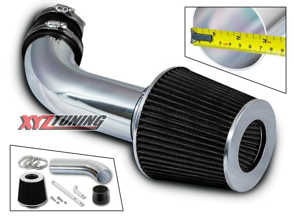 BLACK Short Ram Air Intake Induction Kit + Filter For 89-94 Geo Tracker 1.6L L4