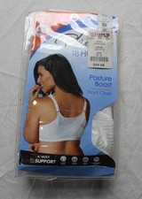 Playtex Women's Soft 18 Hour Posture Wireless Bra AP2 White Size: 36B NWT