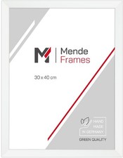 MendeFrames Cornice in legno H130 bianca 50x50 cm con vetro artistico