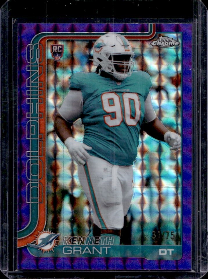 Kenneth Grant Topps Chrome #362 Purple Geometric