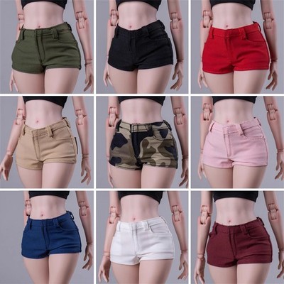 1/6 Scale Female Short Stretch Hot Pants Model Fits 12'' Action Figure Body