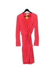 Reiss Wrap Maxi Dress UK10 in Red