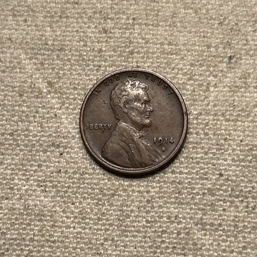 1914-S Lincoln Wheat Cent Extremely Fine XF Coin TL