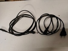 Lot de 2 Câbles Cordons d'alimentation 2 broches UE vers C7 pour TV, PC, etc.