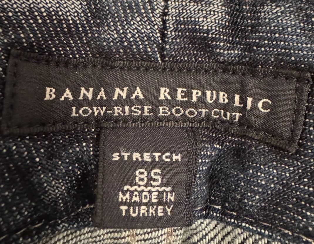 Banana Republic Low Rise Jeans Snd Black Shortsleve Top Set image 3