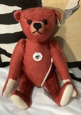Steiff Teddy Bear 1913 Replica Red Mohair Growler Limited Edition 666