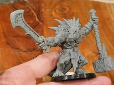 Hordes Warmachine Minions DnD Giant Lizard Berserker Warrior Chieftain SP146