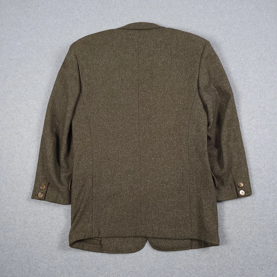 Blazer Salvatore Ferragamo Para Hombres 38 Corto Lana Seda Cachemira Abrigo Deportivo Diseñador Foto 3 de 4