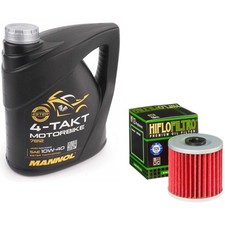 KL650 Tengai Oil & Filter Kit Mannol Semi Synthetic 10w40 4L Kawasaki 1992 7.50 per litre