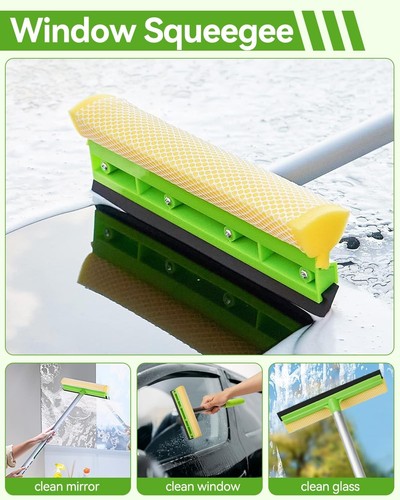 8Pcs Car Wash Kit, 62’’ Car Wash Brush with Long Handle, Microfiber Carwash K... - Picture 6 of 10