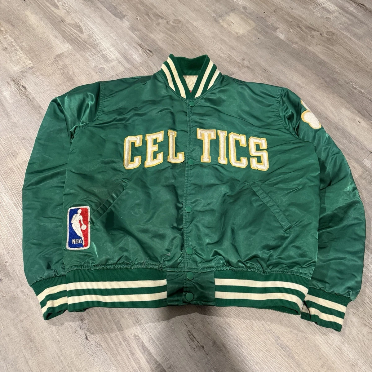 XL Starter NBA Bomber Jacket スタジャン パッチ STARTER NBA Collage Patch Jacket LA13B646-BLK - Shiekh