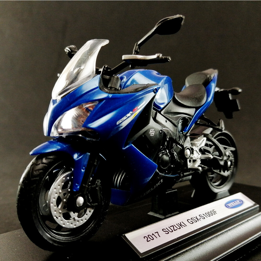 2017 SUZUKI GSX-S1000 F Motorcycle Diecast Model Welly 1:18 Scale