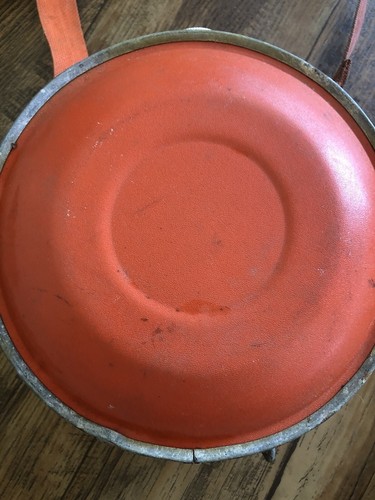 Vintage 4 QT Oasis Canteen Orange Strap Hiking Camping Survival Government - 第 6/8 張圖片