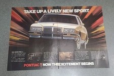 Pontaic Grand Prix LJ Print Ad 1982 16x11 Great To Frame 