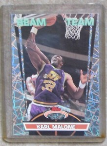 1992-93 TOPPS Stadium Club - BEAM TEAM Karl Malone The Mailman #17 NR MINT-MINT