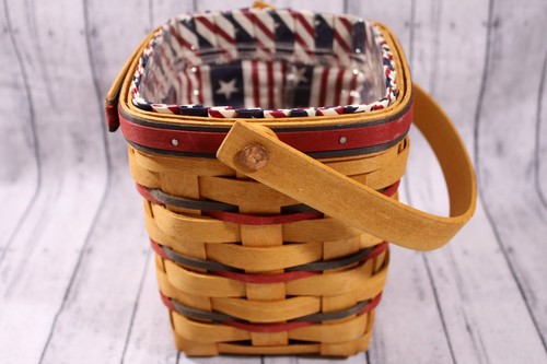 Longaberger Basket Liner Protect Historical Record 1995 All American Carry Along - Bild 3 von 13