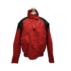 Frank Thomas Red Black Zipped Textile Biker Jacket UK Women's Large H431